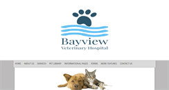 Desktop Screenshot of bayviewveterinary.net